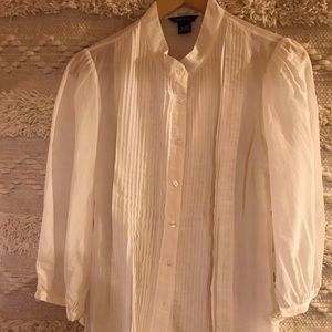 Victoria Secret Moda International White Blouse